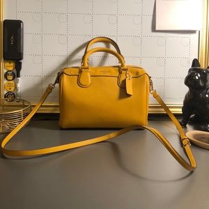 Mustard Yellow Coach Handbag